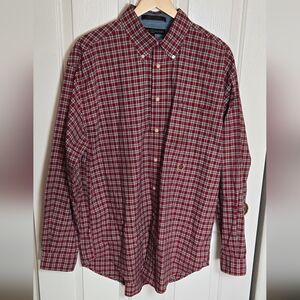 Tommy Hilfiger Red and Blue Plaid Shirt